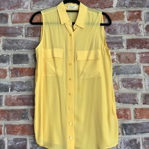 Equipment Femme Sleeveless Slim Signature Blouse